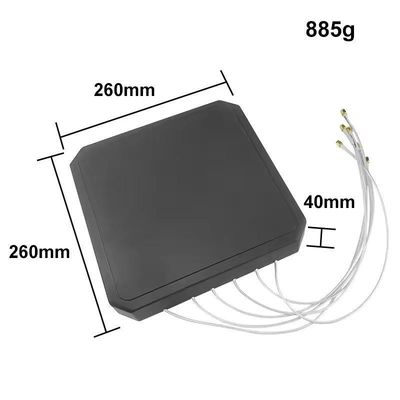 6 Band 26cm 17dBi Panel MIMO Directional Anti Drone Antenna Waterproof 840-5900 MHz