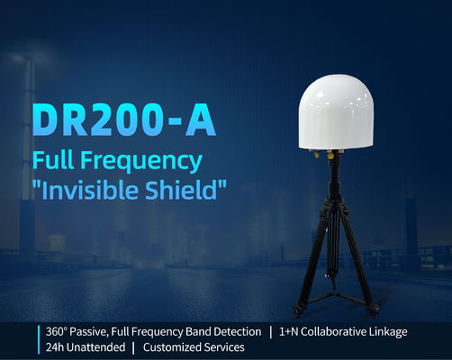 DR200-AB Fixed Drone Detection and Jamming Equipment with Full Frequency Band Scanning 70MHz-6GHz