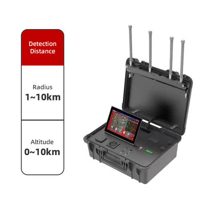 satın al Tam bantlı UAV kapsamı, gerçek zamanlı uyarılar ve dayanıklı enerji verimli tasarımı olan 10km uzun menzilli taşınabilir drone dedektörü Çevrimiçi üretim