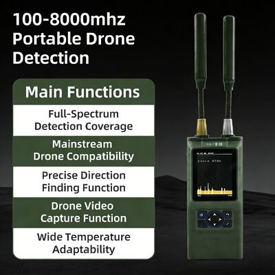 satın al 100-8000MHZ drone dedektörü el taşıyan drone tespiti giyilebilir kullanım için 1 ~ 3km drone tespit mesafesi ladasky ldkw08 Çevrimiçi üretim