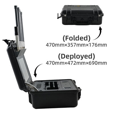 satın al Çok bantlı sahtekarlık hızlı dağıtım UAV karşıtı cihazı yasa uygulayıcılık ve iç güvenlik için uzaktan tanımlama ile DJI ve AUTEL Drone kütüphanesini destekliyor Çevrimiçi üretim