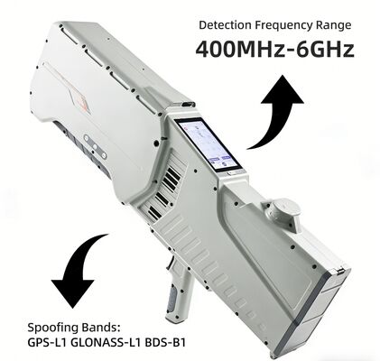 satın al Entegre Drone Tespit Yön Bulma ve Karıştırma Sistemi 400MHz-6GHz 3km İHA Takibi ≤10° Hassasiyet GPS Navigasyon Sahteciliği IP65 Taşınabilir Drone Karşıtı Ekipman Çevrimiçi üretim
