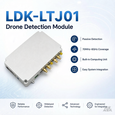 satın al 70-6000MHz Yüksek Hassasiyetli Drone Bulma Modülü: Drone Karşıtı Sistemler İçin DJI ve Autel Elektronik Parmak İzlerinin Kimliği İçin Entegre Bilgisayar Birimi Çevrimiçi üretim
