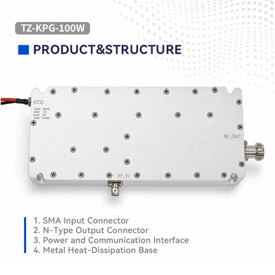satın almak Yüksek Performanslı Katı Hal RF İletim Modülü 100W Çıkış Gücü 300-2700MHz Geniş Bant Gerçek Zamanlı VSWR İzleme Aşırı Sıcaklık ve ALC Korumaları Sabit ve Mobil Kullanım İçin Çevrimiçi üretim