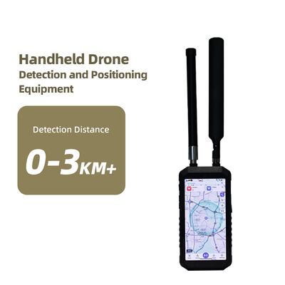 Drone Professional Wireless Intercom Portable Drone Detector | 0~3 km Detection Range, Detection 900MHz, 1.2MHz, 2.4GHz, 5.8GHz, WiFi | Anti-Drone Defense, Alarm System & Security System 