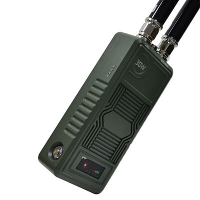 Portable Drone Jammer with High-Efficiency Jamming and Dual-Band Coverage for Anti-Drone Defense