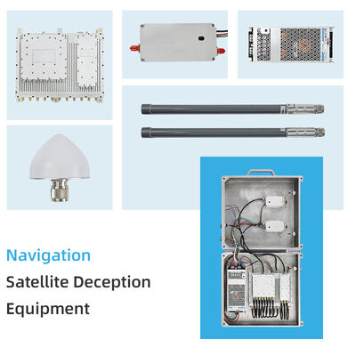 Drone Spoofer 5 ~ 20KM Çok Sistemli GNSS Aldatma Çözümü Profesyonel Drone Kontrolü için UAV Zorla İnişine Neden Olur
