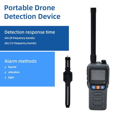 Portable Handheld Drone Detector With Wrist Watch Alert Coordination Device Anti Drone System for UAV Detection